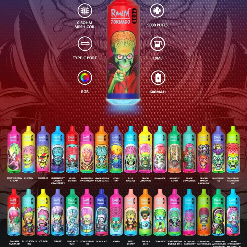 Fumot RandM Tornado 9000 9K Puffs Disposable Vape Low 2% Nicotine Buy Original Disposable Pen